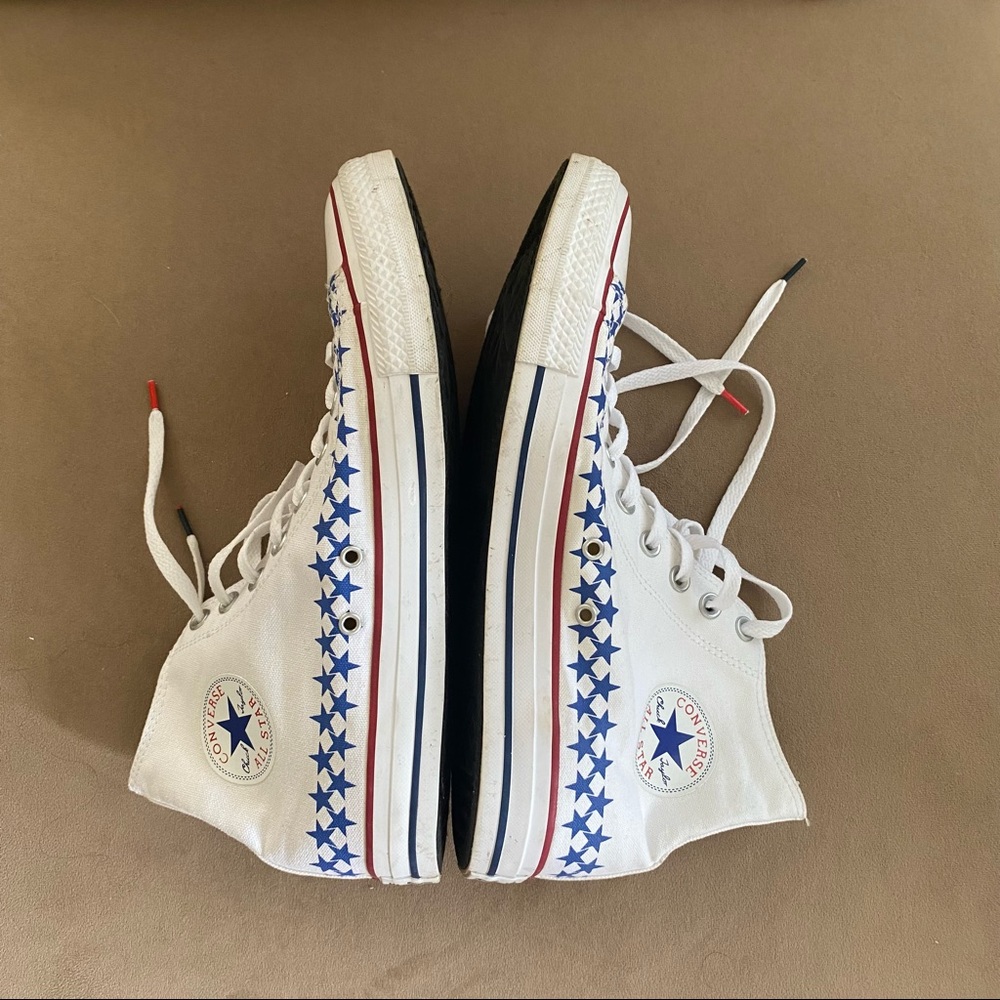 Converse Chuck Taylor All Star American Flag Memorial Day July 4 Patriotic - Picture 4 of 7